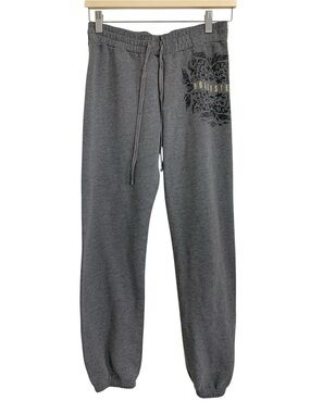 Hollister Logo Heather Gray Sweatpants 
Size XS